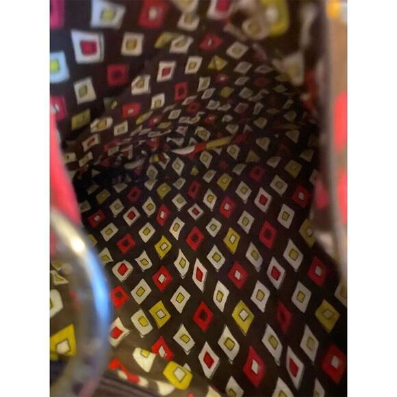 Retired Vera Bradley Puccini Pattern Medium Shoulder Bag Quilted Floral Brown - Picture 7 of 7